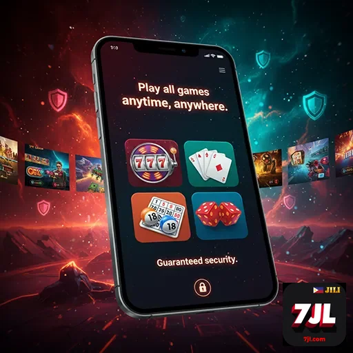 Filipino casino app interface showcasing mobile gaming - 7jl